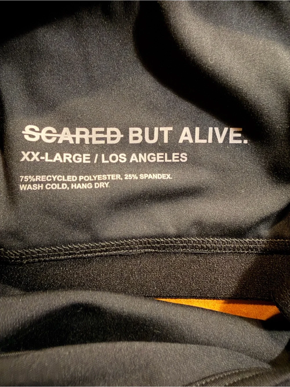 NWOT Scared But Alive Black Racerback Sports Bras - Twin Pack
